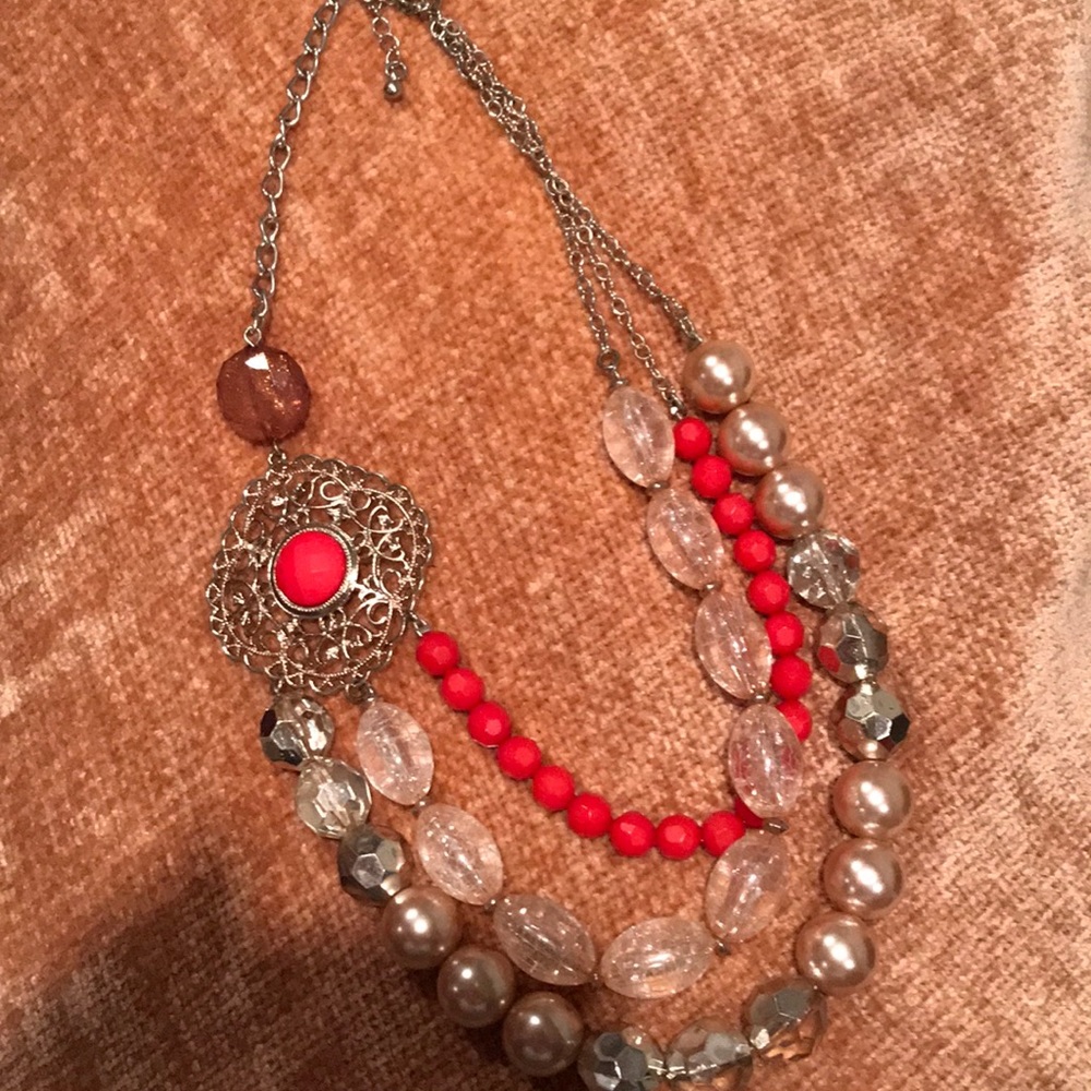 CoralGold Necklace. Last days on, make an offer!